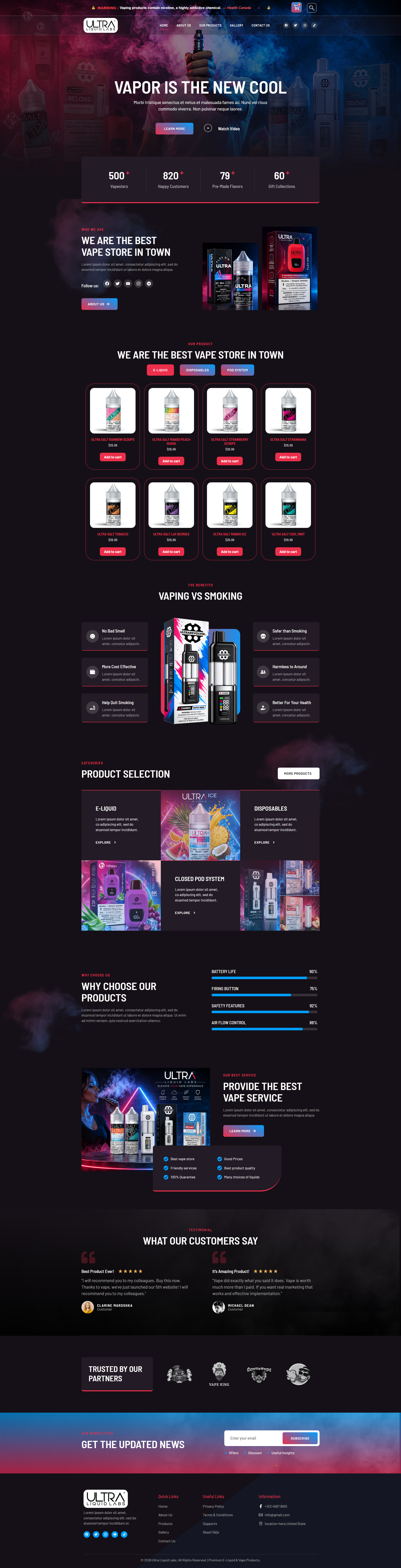 Demo Link Clients website preview