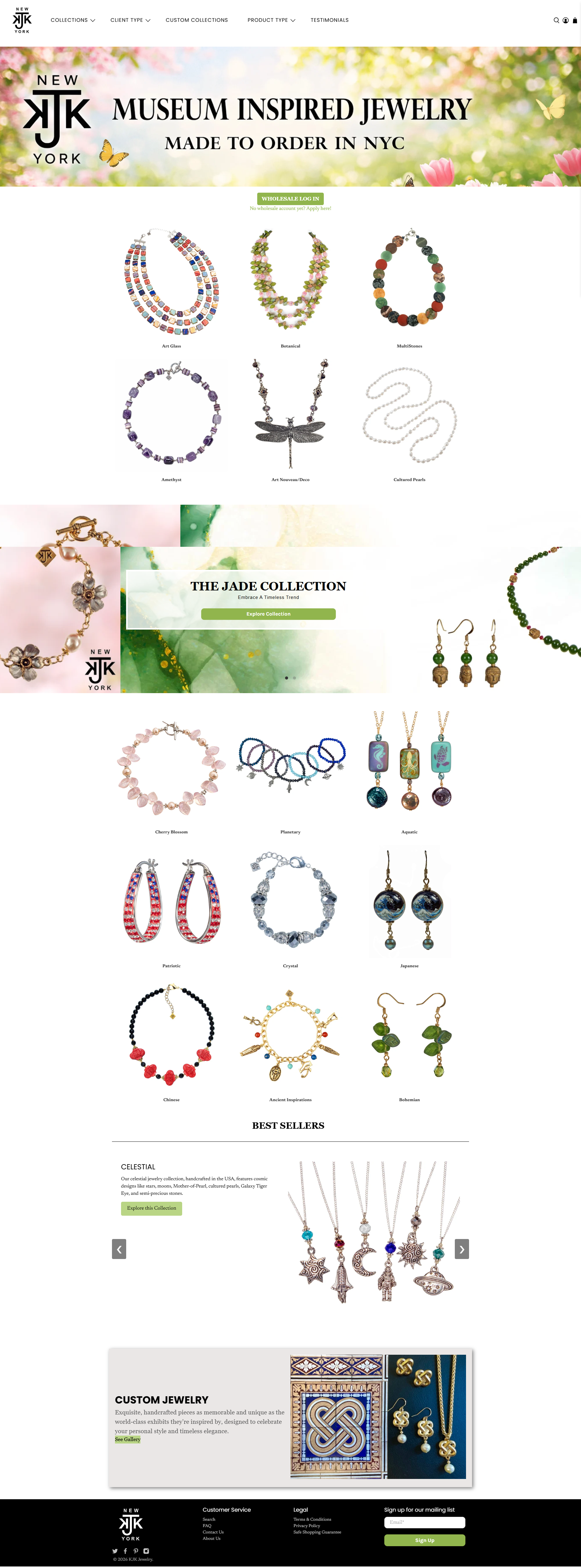 KJK Jewelry website preview