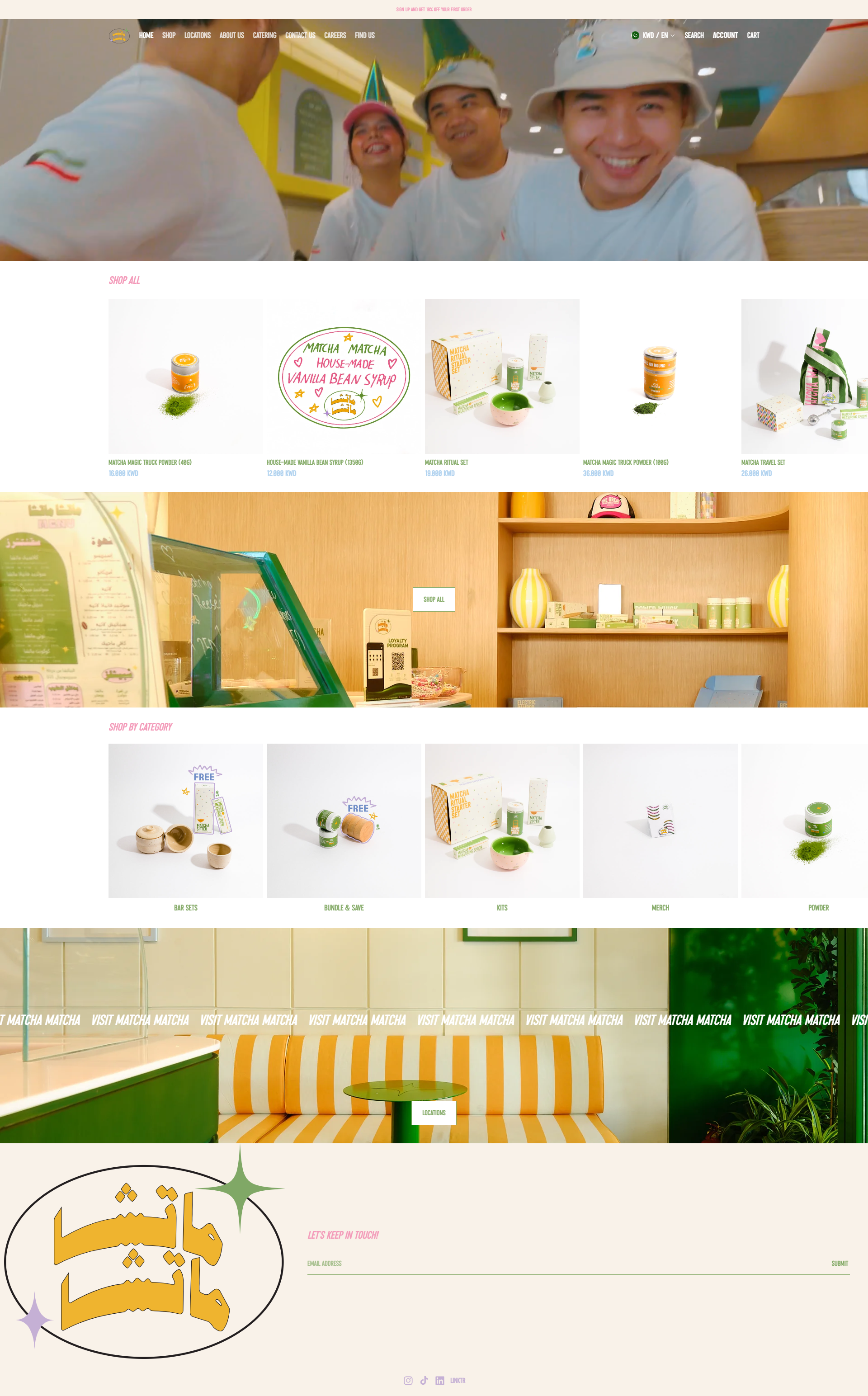 Drink More Matcha website preview